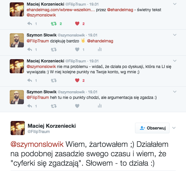 Maciej Korzeniecki Twitter
